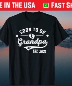 Soon to be Grandpa 2021 Promoted To Grandpa First Time Pop Classic T-Shirt