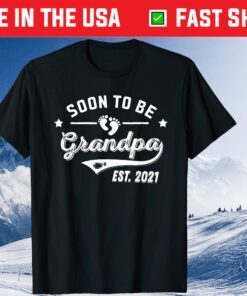 Soon to be Grandpa 2021 Promoted To Grandpa First Time Pop Classic T-Shirt