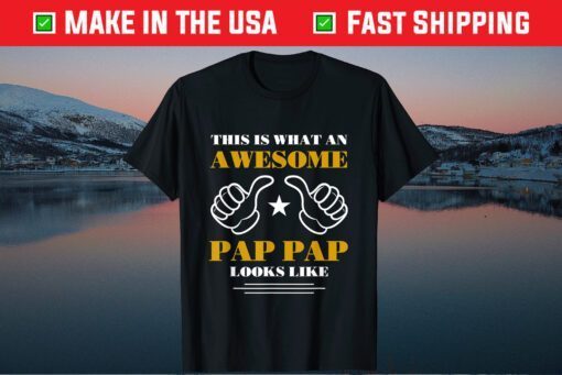 This Is What An Awesome Pap Pap Look Like Father's Day Us 2021 T-Shirt