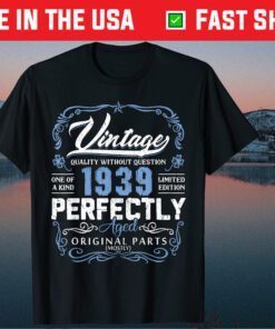 Vintage 1939 80th Years Old Birthday Made in 1939 Classic T-Shirt