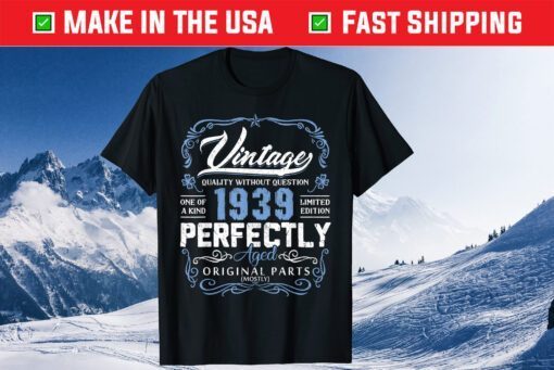 Vintage 1939 80th Years Old Birthday Made in 1939 Classic T-Shirt