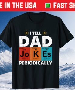 Vintage I Tell Dad Jokes Periodically Classic T-Shirt