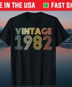 37th Birthday Vintage 1982 Classic T-Shirt