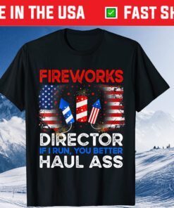 4th of July Men Fireworks Director If I Run You Run Classic T-Shirt