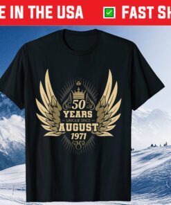 50th Birthday Vintage 1971 August Classic T-Shirt