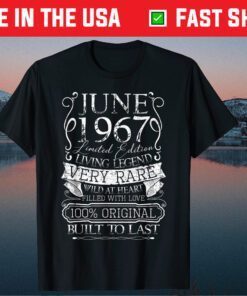 54th Birthday Decorations June 1967 54 Years Old Classic T-Shirt