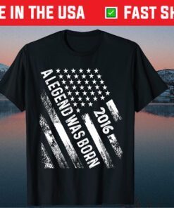 5th Birthday 2016 A Legend Was Born American Flag Classic T-Shirt