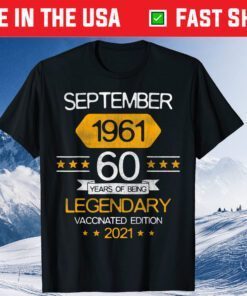 60th Birthday Decorations in September 1961 Turning 60 Years Old Classic T-Shirt