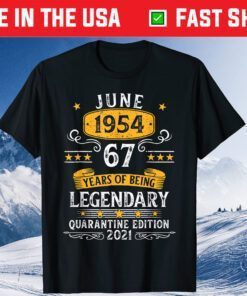 67 Years Of June 1954 67 Awesome Quarantined Birthday Classic T-Shirt