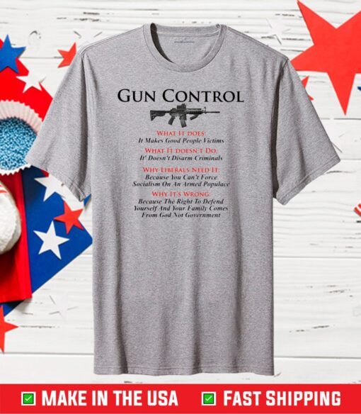 American Gun Flag Gun Control Classic T-Shirt