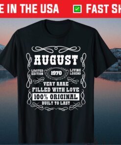 August 1970 Limited Edition 51th Birthday Classic T-Shirt