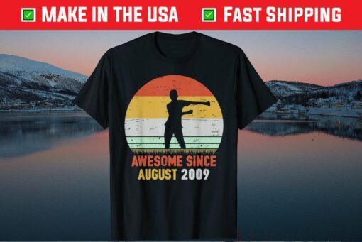 Awesome Since August 2009 10th Birthday Us 2021 T-Shirt