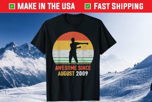 Awesome Since August 2009 10th Birthday Us 2021 T-Shirt