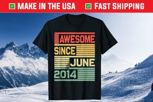 Awesome Since June 2014 7 Years Old Classic T-Shirt