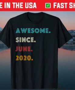 Awesome Since June 2020 1st Birthday 1 Years Old Boy Girl Classic T-Shirt