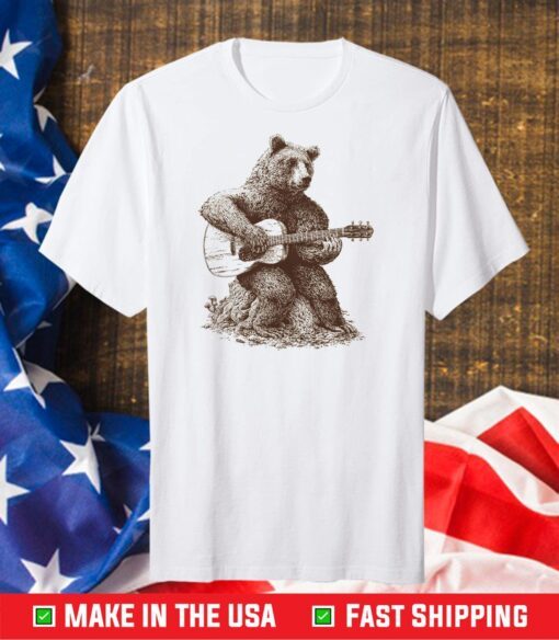 Bear Playing Guitar Classic T-Shirt