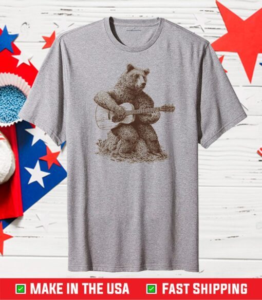 Bear Playing Guitar Classic T-Shirt