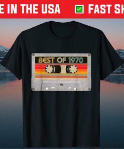 Best Of 1970 51st Birthday Cassette Tape Vintage Classic T-Shirt