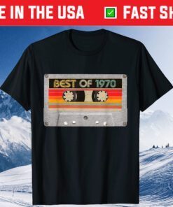 Best Of 1970 51st Birthday Cassette Tape Vintage Classic T-Shirt