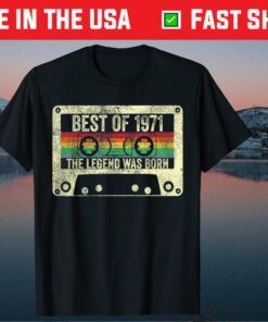 Best Of 1971 50th Birthday Vintage Unisex T-Shirt