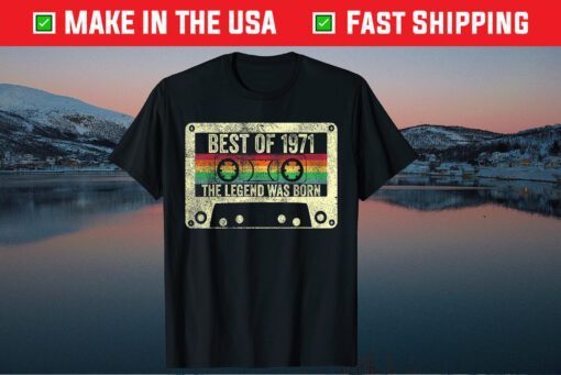 Best Of 1971 50th Birthday Vintage Unisex T-Shirt