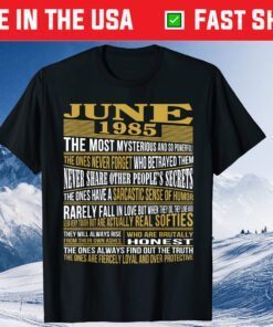 Born In June 1985 36 Years Old Birthday Classic T-Shirt