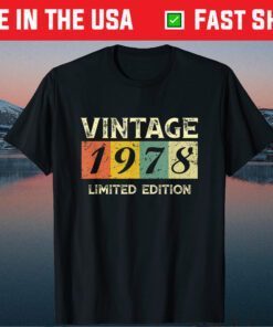 Born in 1978 43rd Birthday Us 2021 T-Shirt