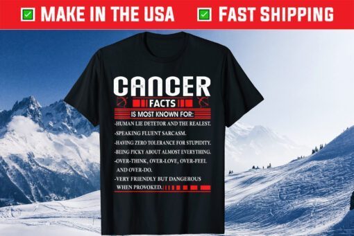 Cancer Zodiac Birthday Cancer Facts Classic T-Shirt