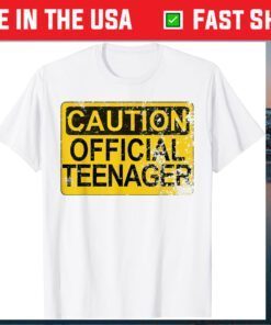 Caution Teen Warning 13th Birthday Classic T-Shirt