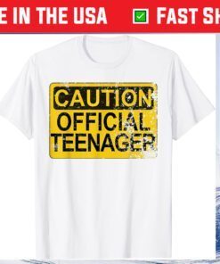 Caution Teen Warning 13th Birthday Classic T-Shirt