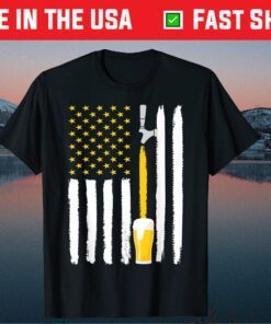 Craft Beer American Flag USA 4th July Brewery Classic T-Shirt