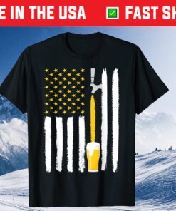 Craft Beer American Flag USA 4th July Brewery Classic T-Shirt