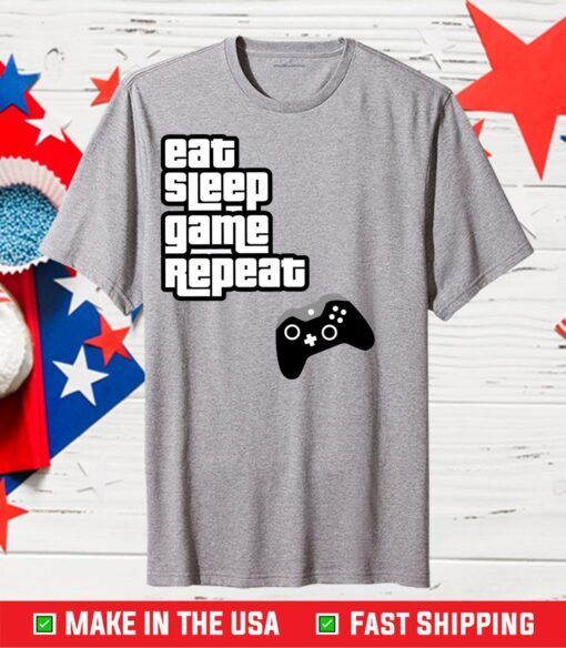 Eat Sleep Game Repaet Gamer Classic T-Shirt