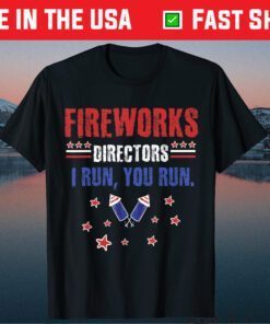 Fireworks Director Funny 4th July American Flag Classic T-Shirt