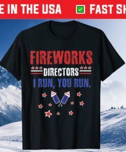 Fireworks Director Funny 4th July American Flag Classic T-Shirt