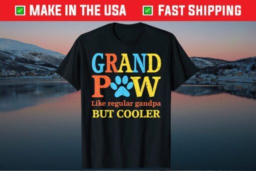 Grandpaw Like Regular Grandpa But Cooler Fathers Day Classic T-Shirt