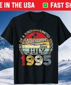 July 1995 Limited Edition Outfit Retro 26th Birthday Us 2021 T-Shirt