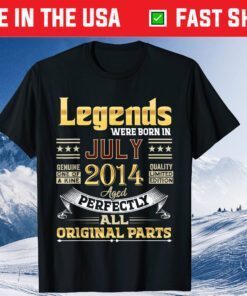 July 2014 7 Year Old 7 Birthday Legends Were Born July Classic T-Shirt