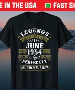 June 1954 67th Birthday Gift 67 Years Old Classic T-shirt