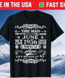 June 1956 65th Birthday Gift 65 Years Old Unisex T-shirt