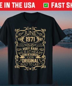 June 1971 Back Design 50 Years 50th Birthday Classic T-Shirt