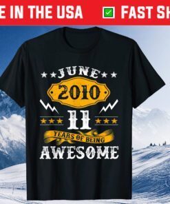 June 2010 11 Years Of Being Awesome Classic T-Shirt