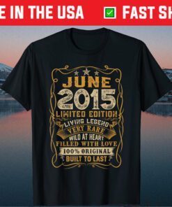 June 2015 6th Birthday 6 Years Old Classic T-Shirt