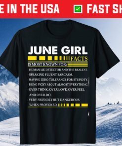 June Girl Facts Is Most Known Classic T-Shirt