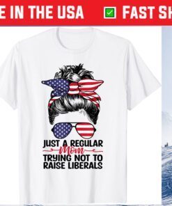 Just A Regular Mom Trying Not To Raise Liberals Classic T-Shirt