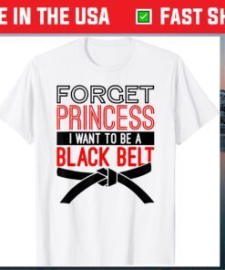 Karate Princess Black Belt Vegan Vegetable Gift T-Shirt