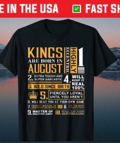 Kings are Born In August Classic T-Shirt