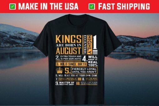 Kings are Born In August Classic T-Shirt