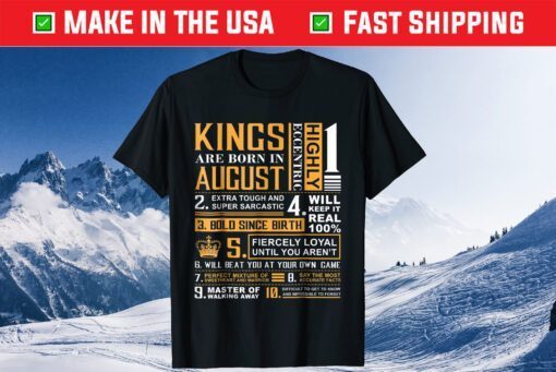 Kings are Born In August Classic T-Shirt