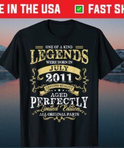 Legend Born July 2011 10th Birthday Tee For 10 Years Old Classic T-Shirt